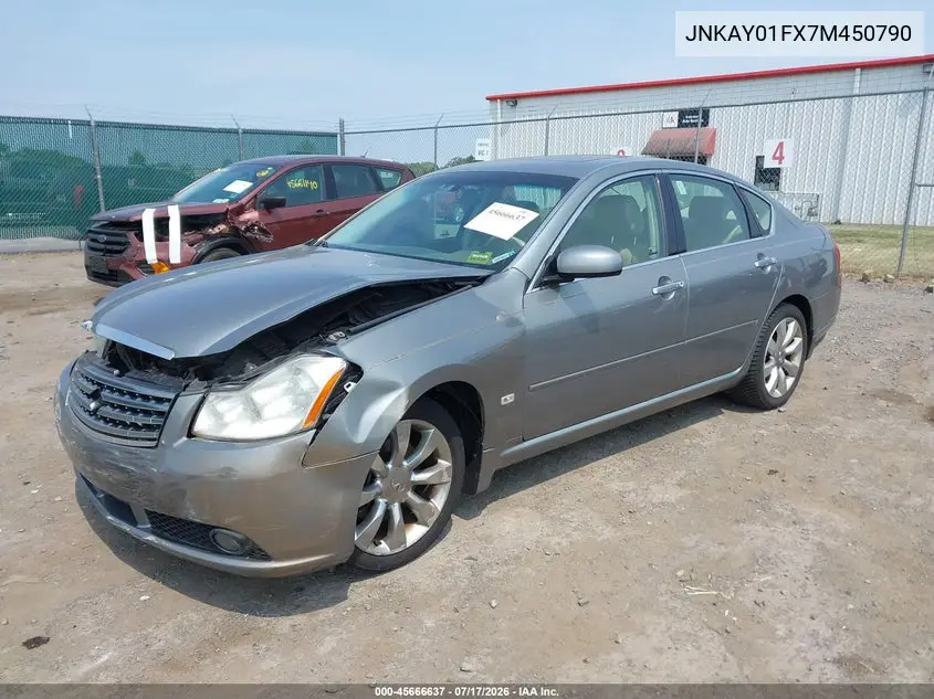 2007 Infiniti M35X VIN: JNKAY01FX7M450790 Lot: 45666637