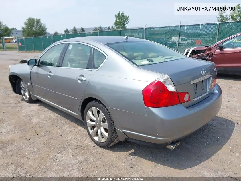 2007 Infiniti M35X VIN: JNKAY01FX7M450790 Lot: 45666637