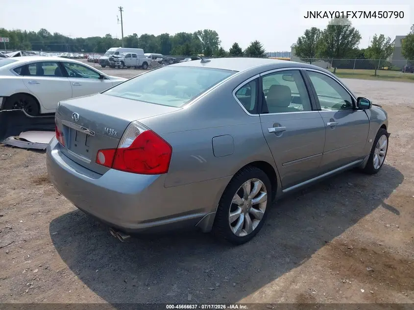 2007 Infiniti M35X VIN: JNKAY01FX7M450790 Lot: 45666637