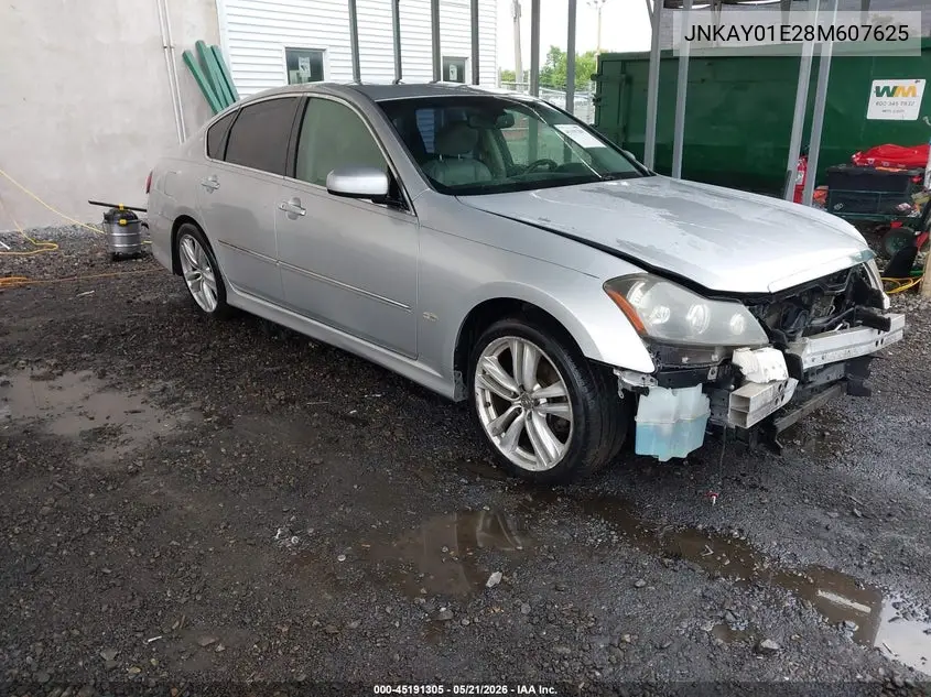 2008 Infiniti M35 VIN: JNKAY01E28M607625 Lot: 45191305