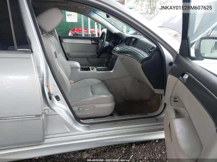 2008 Infiniti M35 VIN: JNKAY01E28M607625 Lot: 45191305