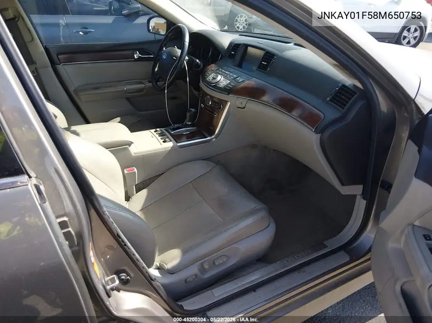 2008 Infiniti M35X VIN: JNKAY01F58M650753 Lot: 45200304