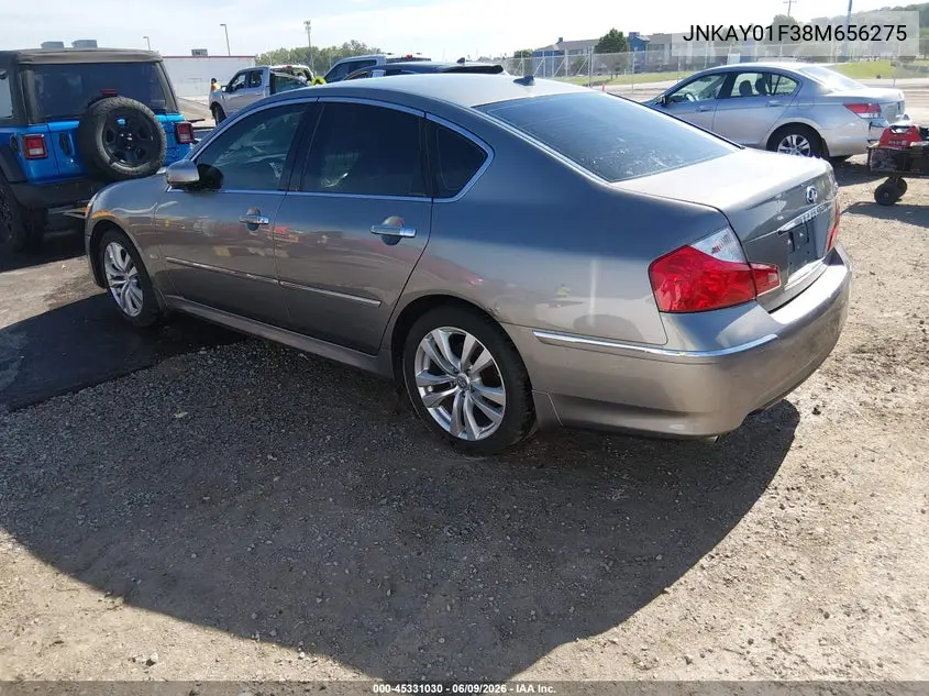 2008 Infiniti M35X VIN: JNKAY01F38M656275 Lot: 45331030