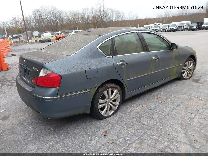 JNKAY01F98M651629 2008 Infiniti M35X