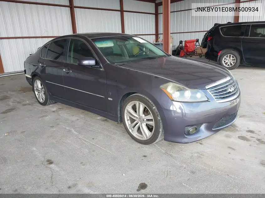 2008 Infiniti M45 VIN: JNKBY01E08M500934 Lot: 45508414