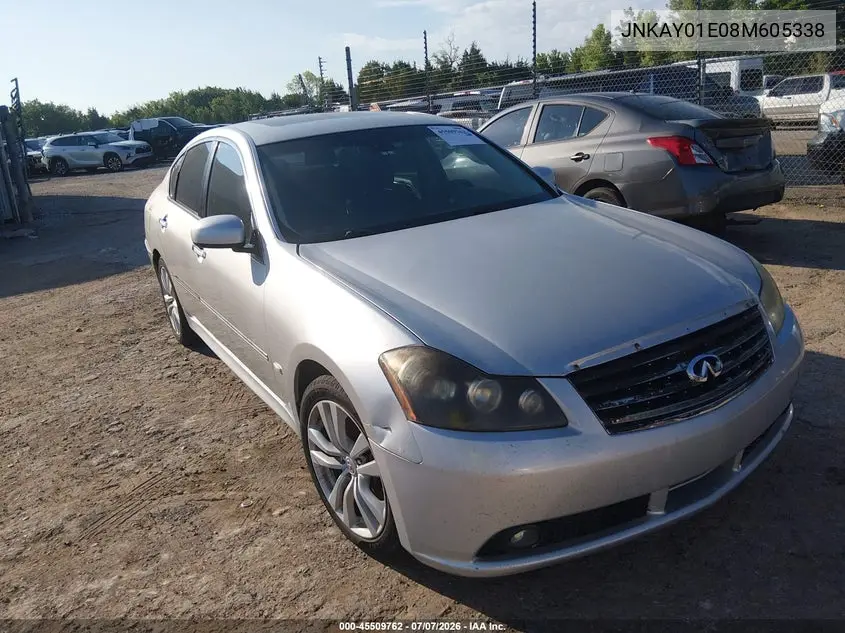 2008 Infiniti M35 VIN: JNKAY01E08M605338 Lot: 45509762