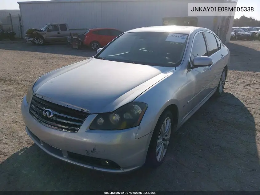 2008 Infiniti M35 VIN: JNKAY01E08M605338 Lot: 45509762