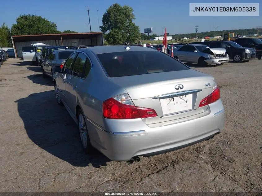 2008 Infiniti M35 VIN: JNKAY01E08M605338 Lot: 45509762