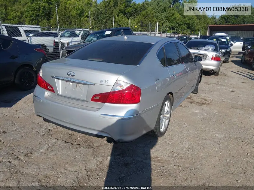 2008 Infiniti M35 VIN: JNKAY01E08M605338 Lot: 45509762