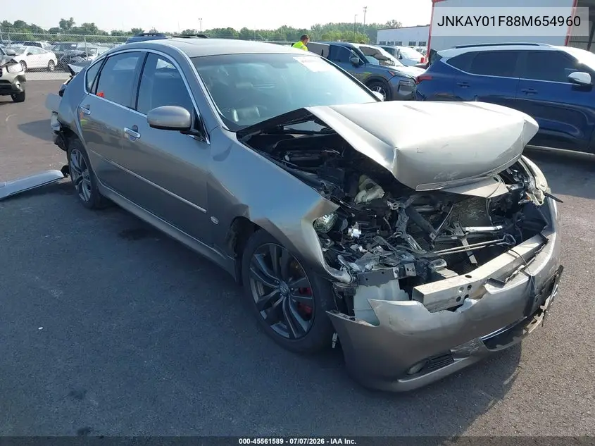 2008 Infiniti M35X VIN: JNKAY01F88M654960 Lot: 45561589