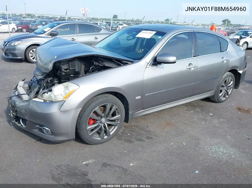 2008 Infiniti M35X VIN: JNKAY01F88M654960 Lot: 45561589