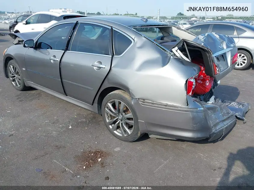 2008 Infiniti M35X VIN: JNKAY01F88M654960 Lot: 45561589