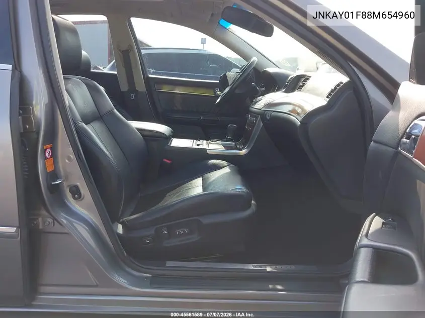 2008 Infiniti M35X VIN: JNKAY01F88M654960 Lot: 45561589