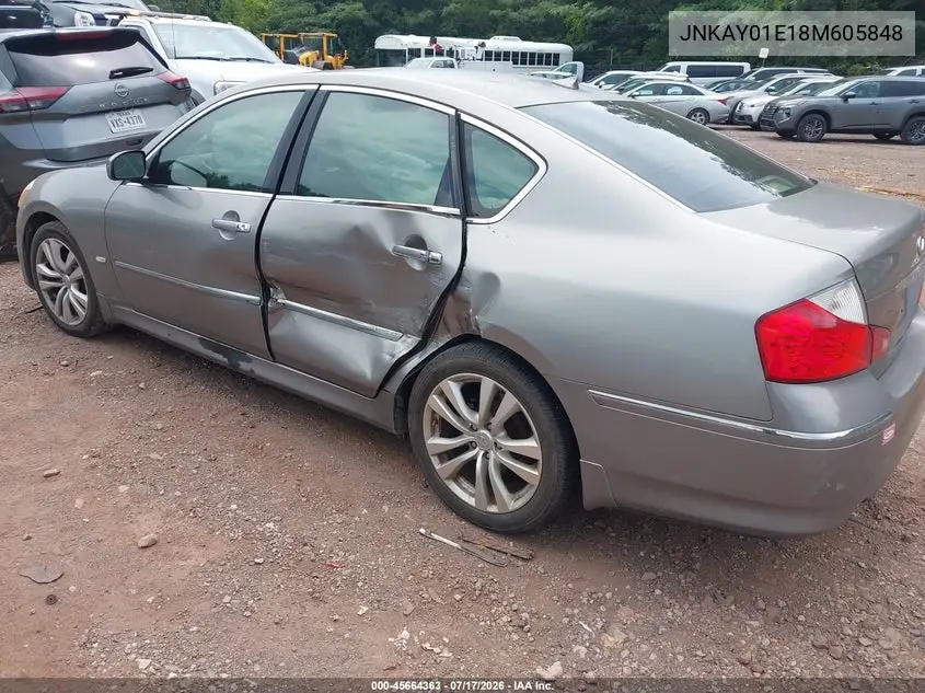 2008 Infiniti M35 VIN: JNKAY01E18M605848 Lot: 45664363