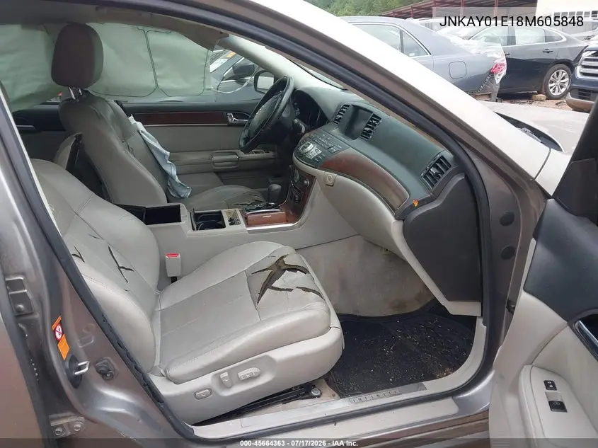 2008 Infiniti M35 VIN: JNKAY01E18M605848 Lot: 45664363