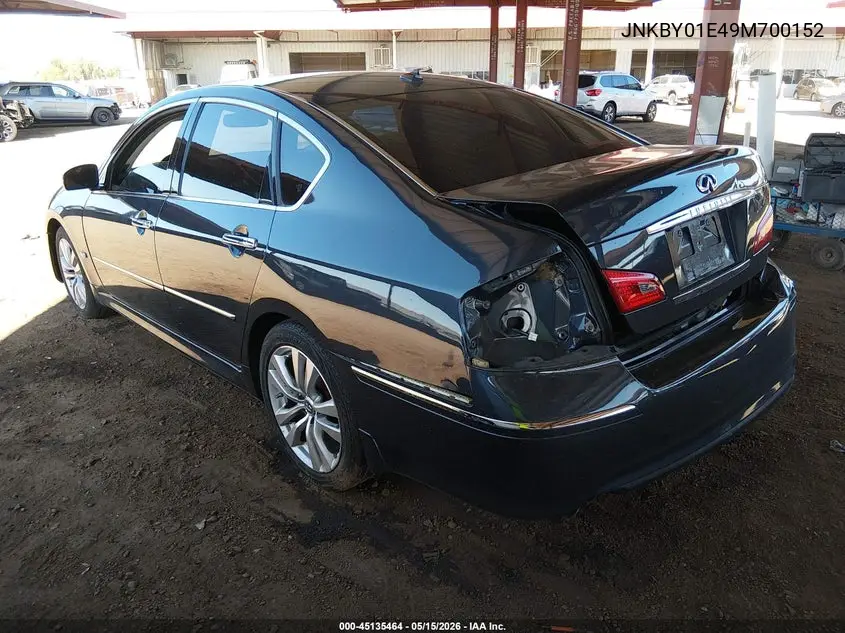 2009 Infiniti M45 VIN: JNKBY01E49M700152 Lot: 45135464