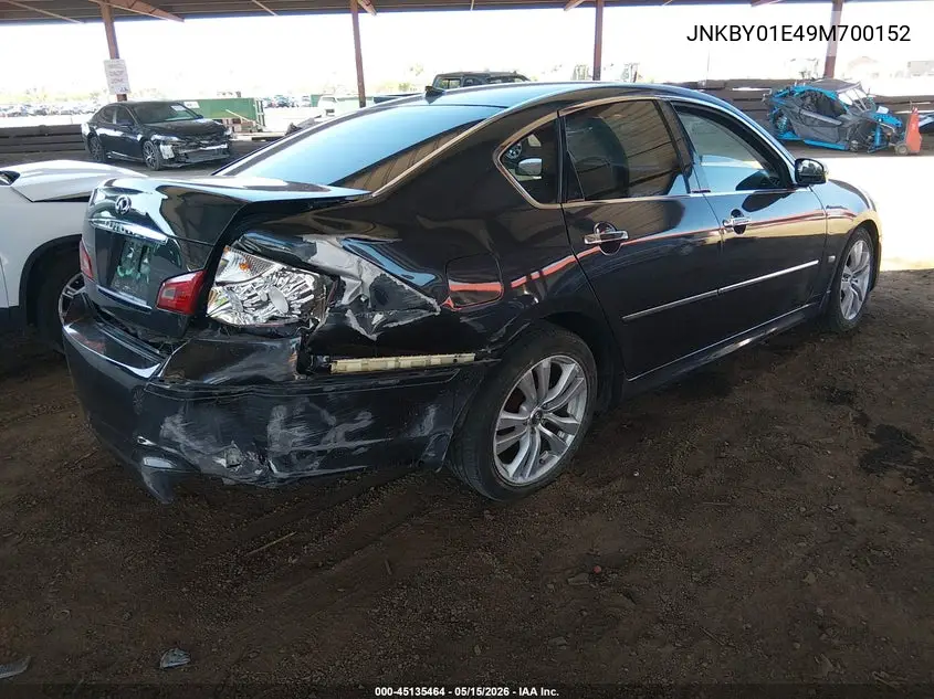 2009 Infiniti M45 VIN: JNKBY01E49M700152 Lot: 45135464