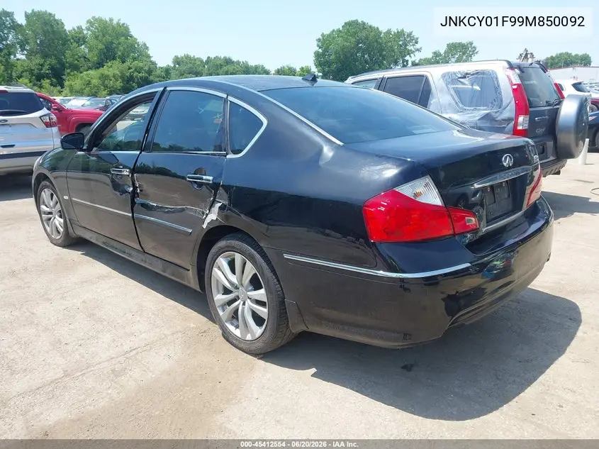 2009 Infiniti M35X VIN: JNKCY01F99M850092 Lot: 45412554