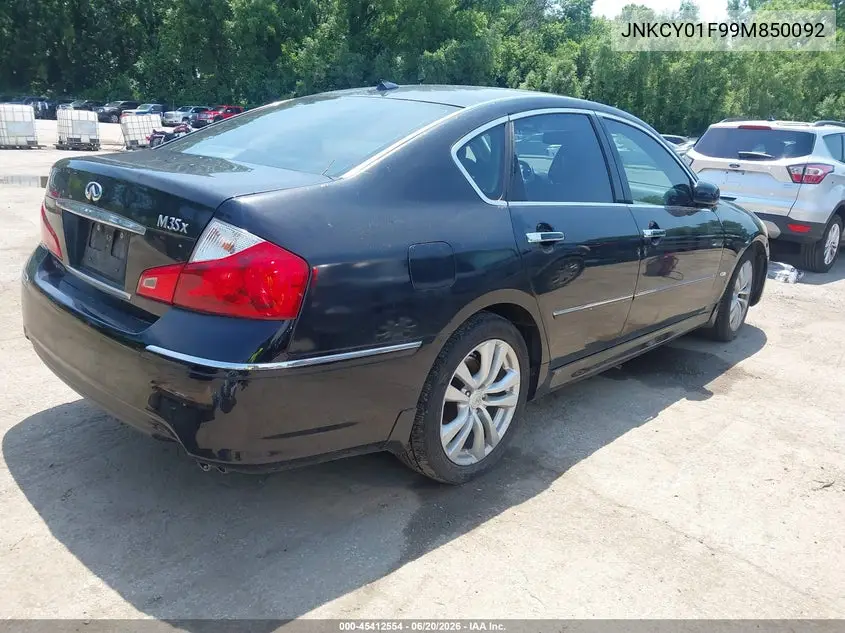 2009 Infiniti M35X VIN: JNKCY01F99M850092 Lot: 45412554