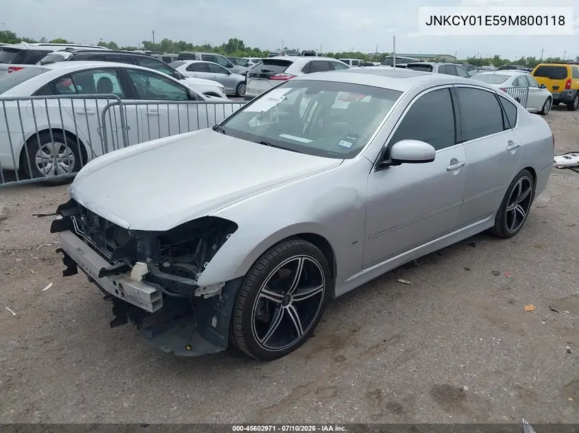 2009 Infiniti M35 VIN: JNKCY01E59M800118 Lot: 45602971