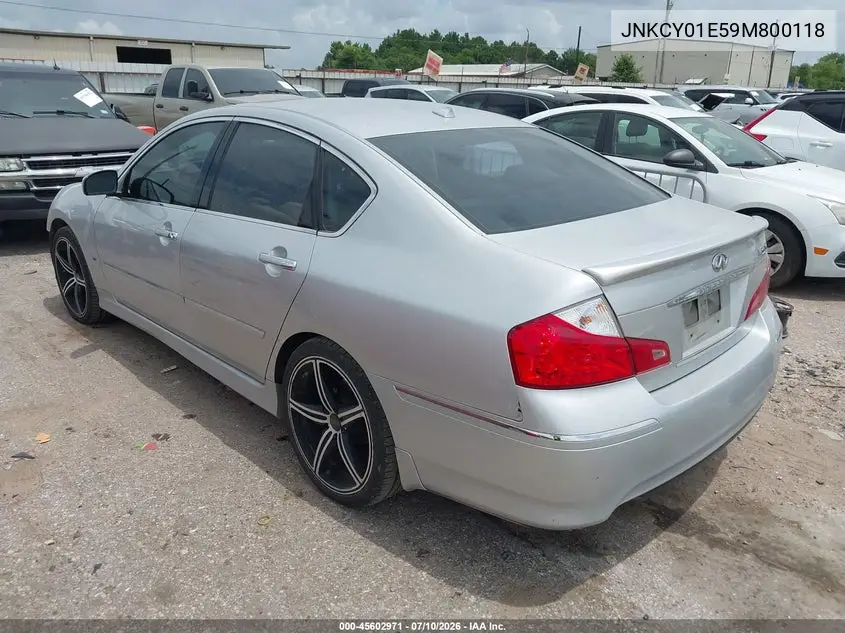 2009 Infiniti M35 VIN: JNKCY01E59M800118 Lot: 45602971