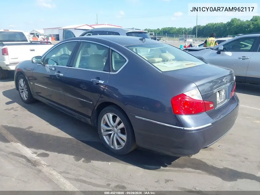 2010 Infiniti M35X VIN: JN1CY0AR7AM962117 Lot: 45210600