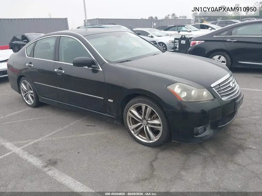 2010 Infiniti M35 VIN: JN1CY0APXAM910950 Lot: 45304808