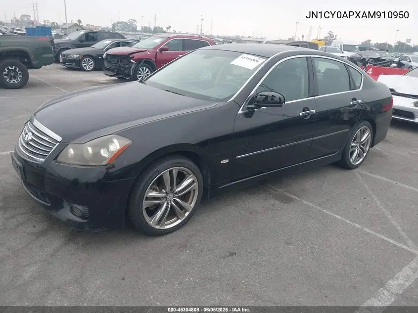 2010 Infiniti M35 VIN: JN1CY0APXAM910950 Lot: 45304808