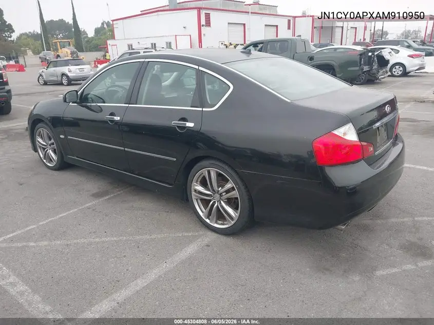 2010 Infiniti M35 VIN: JN1CY0APXAM910950 Lot: 45304808