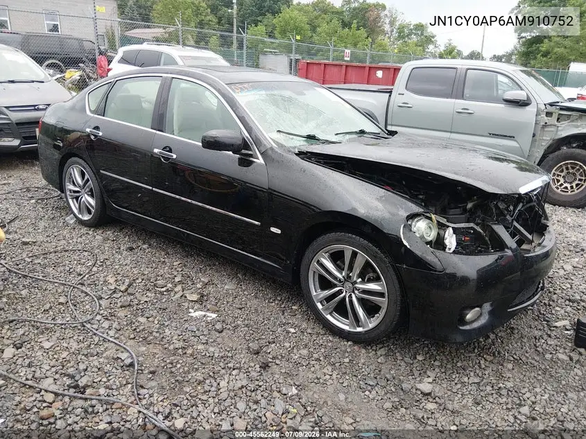 2010 Infiniti M35 VIN: JN1CY0AP6AM910752 Lot: 45562249