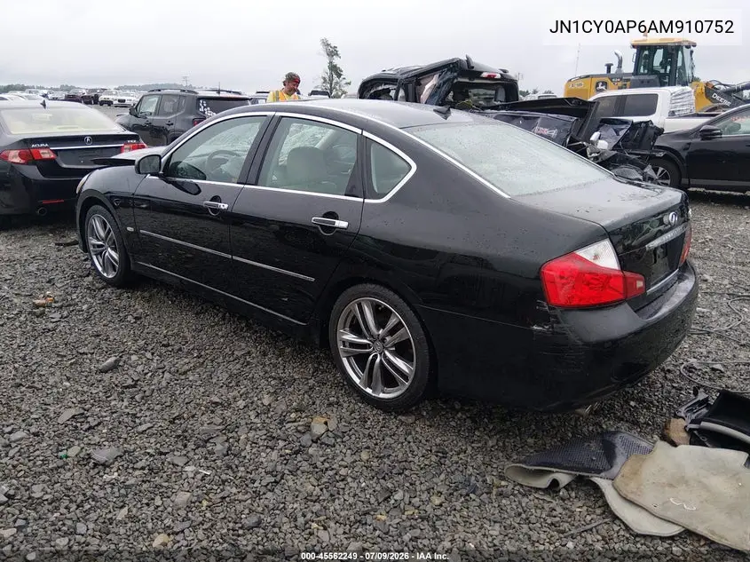 2010 Infiniti M35 VIN: JN1CY0AP6AM910752 Lot: 45562249