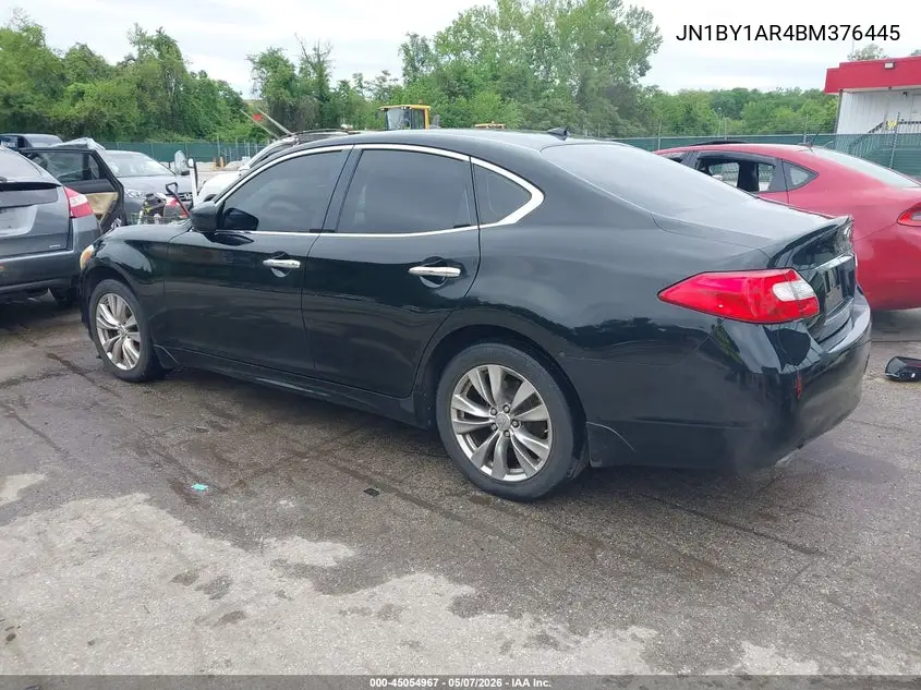 2011 Infiniti M37X VIN: JN1BY1AR4BM376445 Lot: 45054967