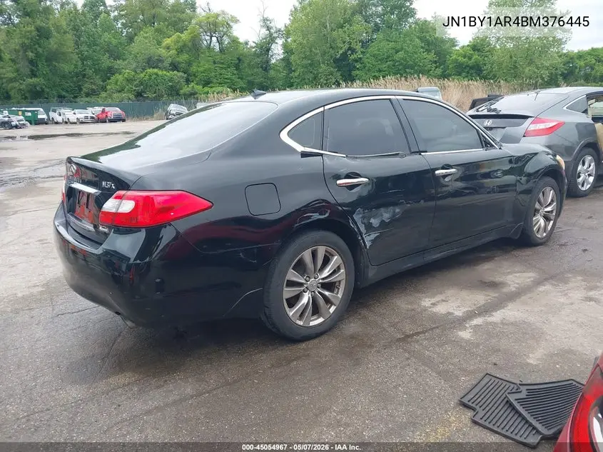 2011 Infiniti M37X VIN: JN1BY1AR4BM376445 Lot: 45054967