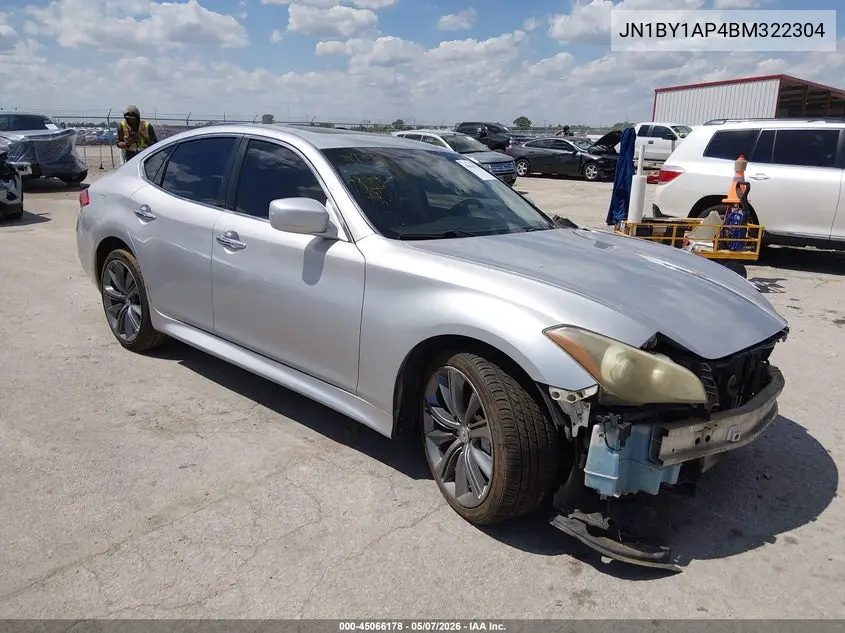 2011 Infiniti M37 VIN: JN1BY1AP4BM322304 Lot: 45066178