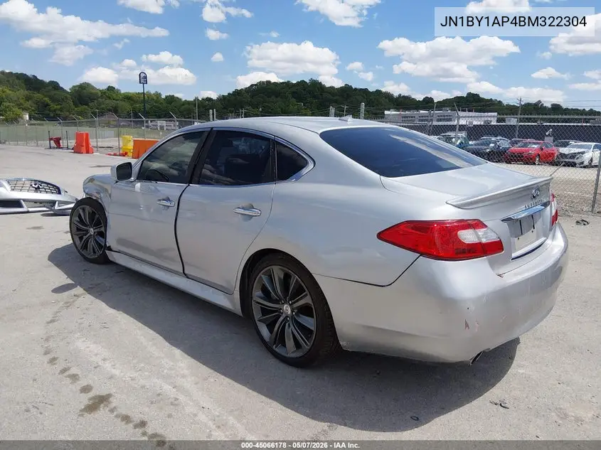 2011 Infiniti M37 VIN: JN1BY1AP4BM322304 Lot: 45066178
