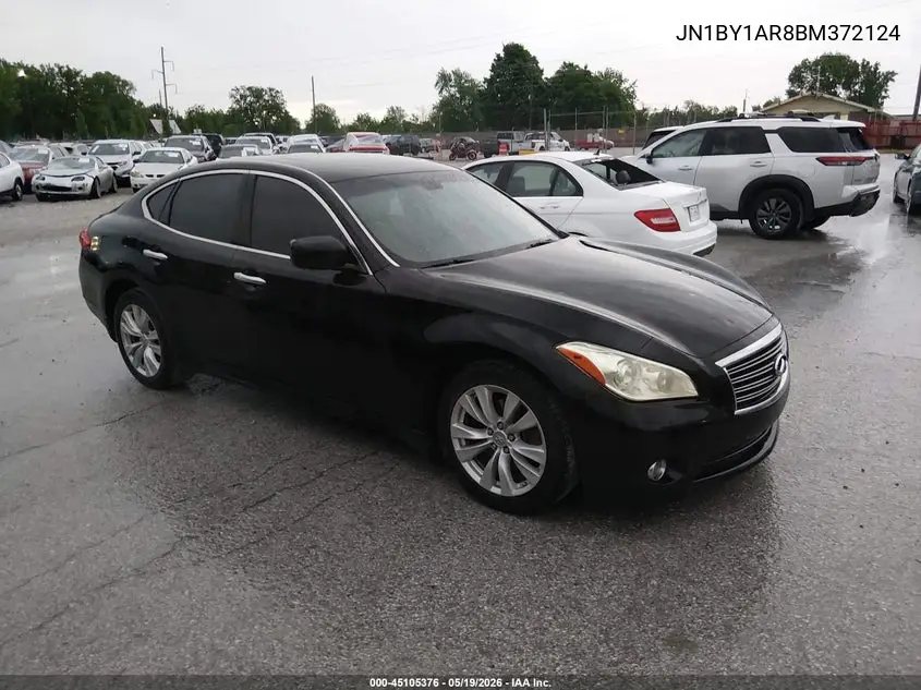 2011 Infiniti M37X VIN: JN1BY1AR8BM372124 Lot: 45105376