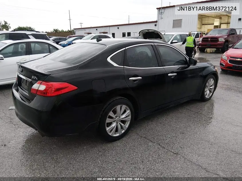 2011 Infiniti M37X VIN: JN1BY1AR8BM372124 Lot: 45105376