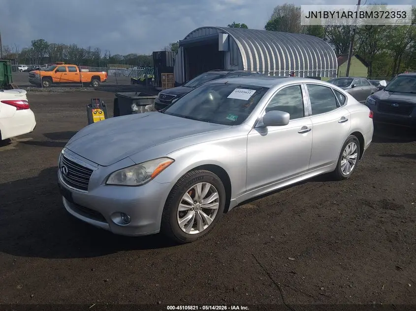 2011 Infiniti M37X VIN: JN1BY1AR1BM372353 Lot: 45105821