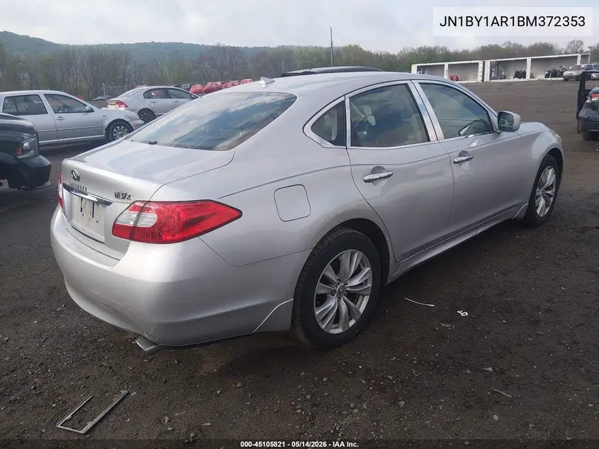 2011 Infiniti M37X VIN: JN1BY1AR1BM372353 Lot: 45105821