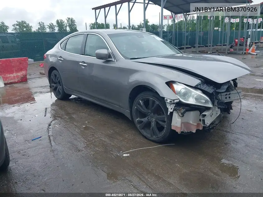 2011 Infiniti M37X VIN: JN1BY1AR1BM370926 Lot: 45210571