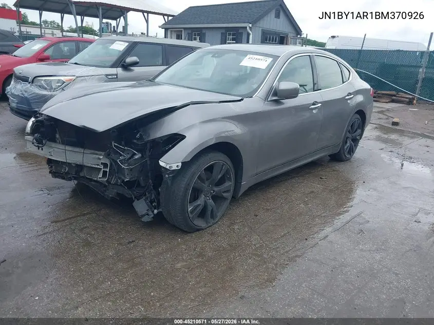2011 Infiniti M37X VIN: JN1BY1AR1BM370926 Lot: 45210571