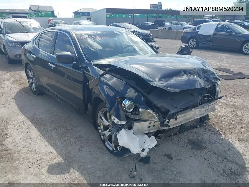2011 Infiniti M56 VIN: JN1AY1AP8BM520234 Lot: 45235258
