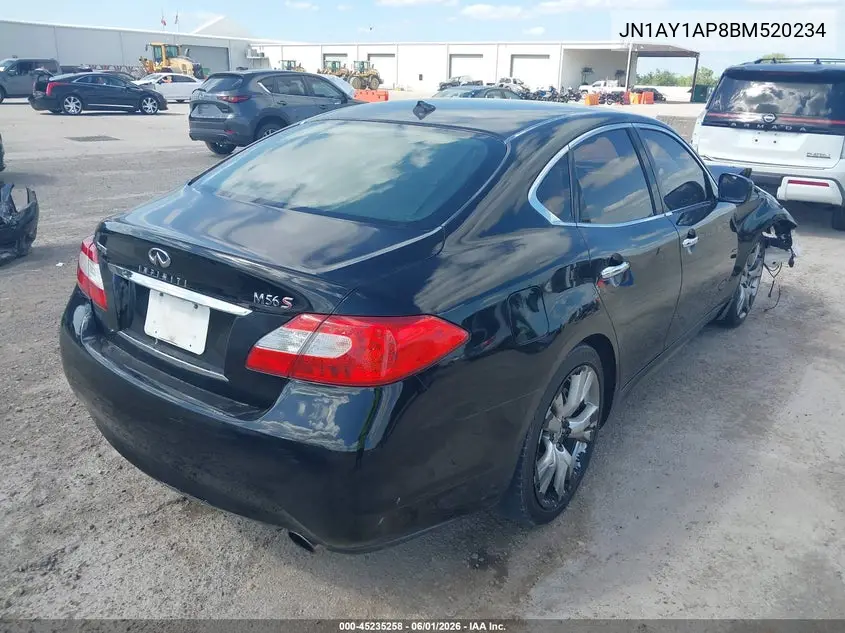 2011 Infiniti M56 VIN: JN1AY1AP8BM520234 Lot: 45235258
