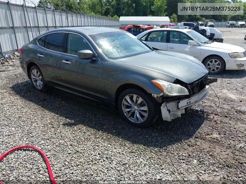 2011 Infiniti M37X VIN: JN1BY1AR2BM375228 Lot: 45271702
