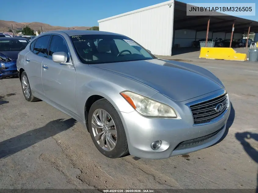 2011 Infiniti M37 VIN: JN1BY1AP1BM326505 Lot: 45281228