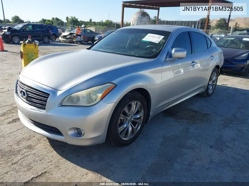 2011 Infiniti M37 VIN: JN1BY1AP1BM326505 Lot: 45281228