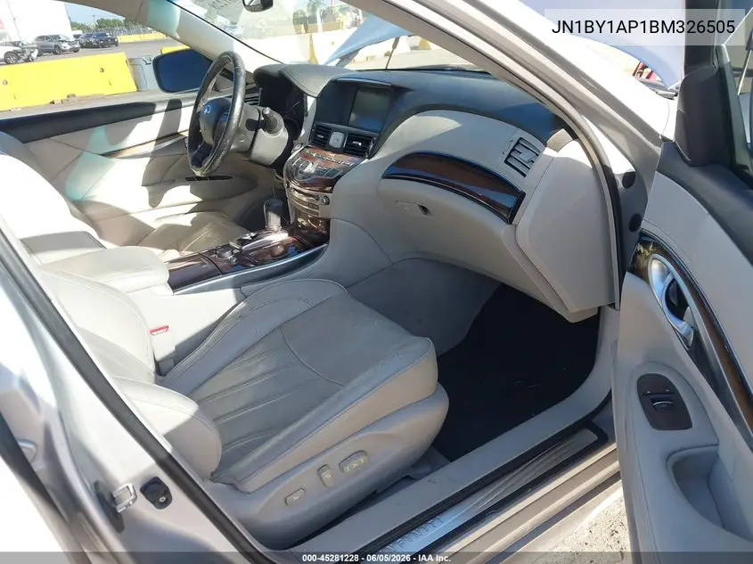 2011 Infiniti M37 VIN: JN1BY1AP1BM326505 Lot: 45281228