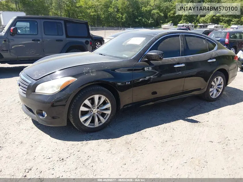 2011 Infiniti M56X VIN: JN1AY1AR4BM570100 Lot: 45286577