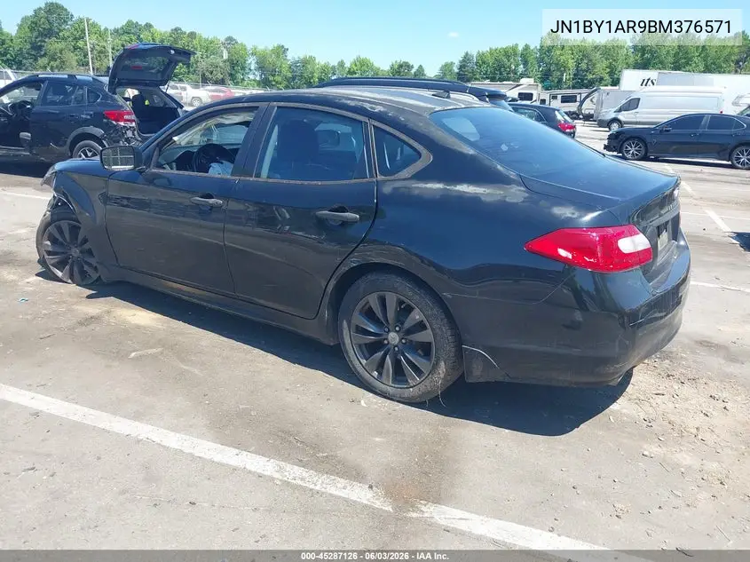 2011 Infiniti M37X VIN: JN1BY1AR9BM376571 Lot: 45287126