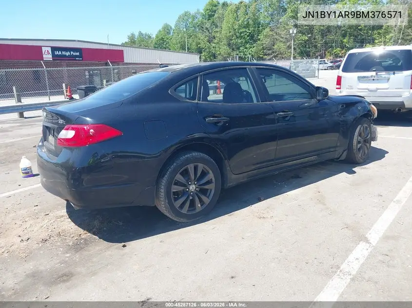 2011 Infiniti M37X VIN: JN1BY1AR9BM376571 Lot: 45287126